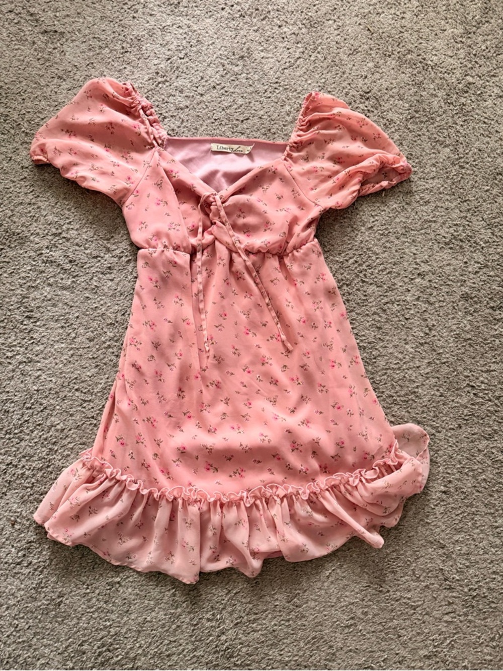 Liberty Love Bridgerton Style Floral Mini Dress Size M - Picture 1 of 8